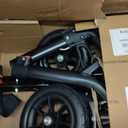 Rollator Walker for Seniors, Foldable All Terrain Rolling Walker with seat, Aluminum Walkers with 10 inch Rubber Wheels, Built-in Cable, Cup Holder, Adjustable Handles and Backrest for Seniors, Black
