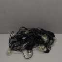 60ft Cool White LED Outdoor String Lights, Waterproof Festoon Light, 20 x Hanging Sockets with Shatterproof Light Bulbs for Backyard Garden Patio Pergola Gazebo Bistro Christmas Tree Wedding Party