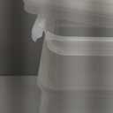 IRIS USA File Box, Plastic File Organizer with Lids for Letter/Legal File, Portable Document Box For Moving, Storage Bin with Durable and Secure Lid, Stackable Nestable BPA-Free, Clear 35 Qt. 3 Pack