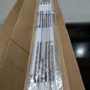LazBlinds No Tools No Drill 1" Vinyl Mini Blinds, Cordless Blinds for Windows, Light Filtering Horizontal Window Blinds & Shades, 42" W x 72" H, White