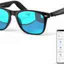 AI Glasses for Men & Women, Smart Glasses Powered by ChatGPT, AI Real-time Translation with 145 languages, 11H Music Play, Bluetooth Sunglasses with Polarized Lens, UV Protection for Daily Use, Travel