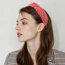 2 x LOVNFC Knotted Headbands for Women - 5PCS No Slip Fashion Hair Bands, Soft Elastic Leopard Print Head Accessories for Girls, Women (Mixed Colors C)