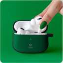 iFace First Class Case [Compatible with AirPods Pro]  Cute Shockproof Hybrid Dual Layer [Hard Cover + Bumper] Keychain Protective Case [Drop Tested]  Green