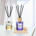 2 x Reed Diffuser - Sea Guaiac Wood&Lavender 4.06oz (120ml) 2 Packs Essential Oil Reed Diffuser Set with 16 Sticks, Long Lasting Fragrance for Home, Bathroom, Bedroom, Room, Decor