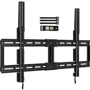 HOME VISION Ultra Slim Fixed TV Wall Mount Bracket for 42-100 Inch Flat/Curved Screens, Max VESA 800x600mm, 200lbs Capacity, 0.86" Low Profile, Universal, Heavy Duty, HV8802