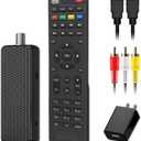 Mini Digital Converter Box for TV,1080P Digital TV Tuner Box with HDMI Output,3RCA Output,Recording and Playback,USB Multimedia Player,ATSC Tuner with HDMI&3RCA Cables,2in1 Remote Control Included