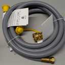 ABYDA 12Feet 1/2 Inch ID Natural Gas Hose with Quick Connect Fitting-Ideal for BBQ, Grill, Pizza Oven, Patio Heater, and More Low-Pressure Appliances - Natural Gas Conversion Kit, CSA Certified