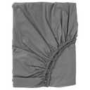 Fitted sheet, grey, Queen