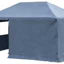 Sojag Universal Winter Cover Plus for Tall Gazebos, Storage for Grill & Patio Furniture, Flame and Weather-Resistant, 10' x 12', Grey