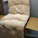 Home Fashions Outdoor 62" x 27x 3 Lightweight Chaise Lounge Pad, 1 Count (Pack of 2 ), Beige