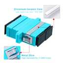 GwliUni 40Pcs SC to SC OM3 Multi-Mode Couplers, Duplex Fiber Optical Adapters Cable Connectors