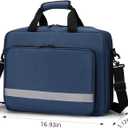 Medical Bag Empty First Aid Bag Emergency Medicine Bag with 5 transparent visible pouches,Medical Bag Organizer Empty Medicine Mag for Traveling nurses, Blue