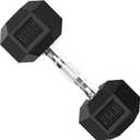 Balelinko Home Gym Equipment Workouts Strength Training Weight Loss Pilates Weights Yoga Sets Weights for Women, Men, Seniors and Youth (Black Hex) 25Lbs