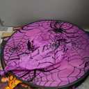 Twinkle Star 8 Pcs Lighted Hanging Witch Hats, Halloween Decorations Lighted Witch Hats with Remote Control String Lights, Battery Powered with 8 Lighting Modes for Garden, Yard, Tree