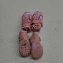 XSY&G Dog Boots,Waterproof Dog Shoes,Dog Booties with Reflective Strips Rugged Anti-Slip Sole and Skid-Proof,Outdoor Dog Shoes for Small Medium Large Dogs 4Pcs Pink-Size 1