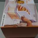 Upgrade Bread Slicer for Homemade Bread with Bread Box, Bread Slicing Guide Adjustable Width, Foldable and Compact Cutting Guide with Crumb Tray, Suitability for Homemade Bread, Bagels,Cakes