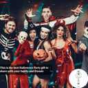 4 x Fall Halloween Badge Reel Cute Ghost Badge Reels Retractable Fall Badge Clip Acrylic Retractable Badge Holder with 360 Rotating Alligator Clip, Funny ID Badge Holder for Nurse Doctor Teacher Student