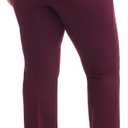 Rekucci Curvy Woman Secret Figure Knit Bootcut Plus Size Pant w/Tummy Control 24W