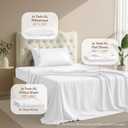 2 Pack Twin XL Sheet Set, 4 Pieces, Hotel Luxury Bedsheet 16" Deep, White | Extra Soft Bedsheet Set, Comfy & Breathable Cooling Sheets, 2 Fitted Sheet, 2 Flat Sheet, 2 Pillowcases