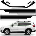 Side Window Trim Chrome Delete Vinyl Wrap Overlay fit for 2019 2020 2021 2022 2023 2024 2024 2025 Subaru Ascent Accessories with Blackout Film Gloss Black Kits