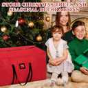 Christmas Tree Storage Bag Box 9FT, 2 Pack Heavy Duty Christmas Tree Bag Container, 600D Oxford Waterproof Xmas Holiday Artificial Tree Bag With Reinforced Handles Dual Zipper For Decorations Ornament