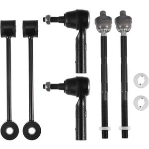 X AUTOHAUX 6 Pcs Front Sway Bar Links Inner Outer Tie Rod Ends for Jeep Commander 2006-2010 for Jeep Grand Cherokee 2005-2010 Suspension Kit Stabilizer Bar Link Steering Tie Rod End