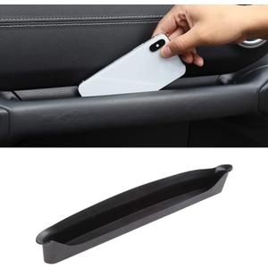 Savadicar JL GrabTray Passenger Storage Tray Organizer Grab Handle Accessory Box for 2018-2023 Jeep Wrangler JL JLU & Jeep Gladiator JT, Interior Accessories, Black