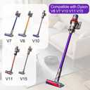 Tube Extension Wand for Dyson V15 V11 V10 V8 V7 Stick Replacement Parts Vacuum Attachment Quick Release Wand Vacuums Rod 28.7 IN