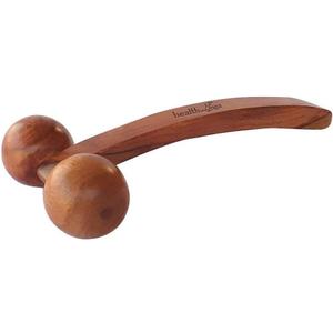 SoulGenie HealthAndYoga NatureSooth Wooden Massage Roller  Wood Therapy Massage Tools  Handheld Calf and Leg Massager, Back and Shoulder Massager and Full Body Massager