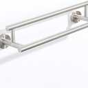 Alise Double Bath Towel Bars Towel Racks for Bathroom Lavatory,Wall Mount Towel Holder SUS304 Stainless Steel Towel Hanger Towel Rail 12 Inch,GYT6902-300-LS Brushed Nickel