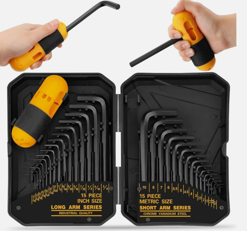 ELEAD 31-Piece Hex Key Set - Allen Wrench MM(0.7mm-10mm) SAE