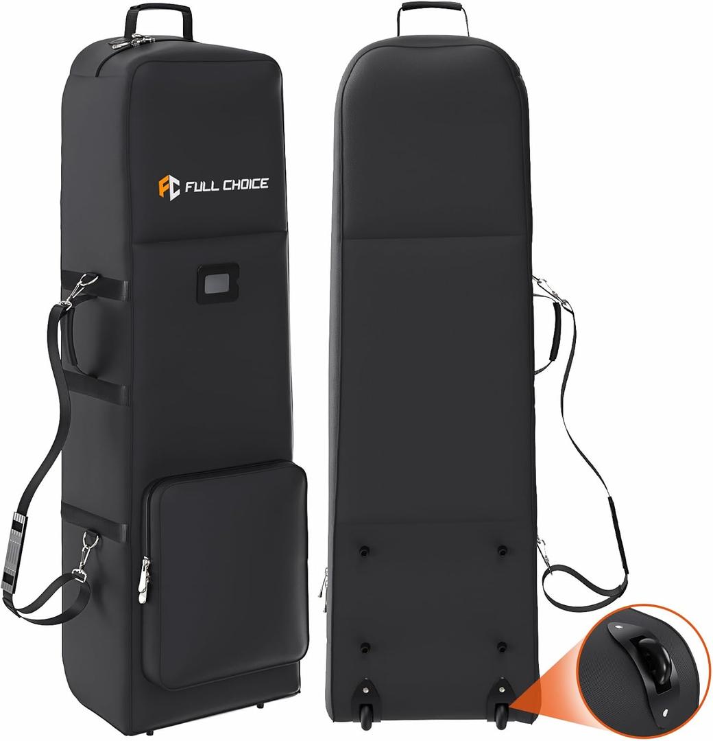 Soft-Sided Golf Travel Bag for Airlines with Wheels, Golf Travel Case, Heavy Duty Oxford Wear-Resistant, Excellent Zipper Universal Size