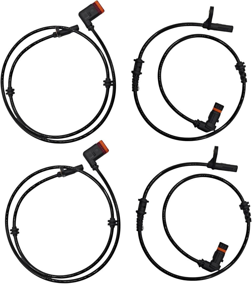 YOSTIPARTS Wheel Speed Sensor ABS Compatible with 2008-2009 C230 2010-2011 C250 2008-2009 C280 2008-2011 C300 2008-2011 C350 2008-2011 C63 AMG 2045400117 2115400317 2045400317 2-pc Front 2-pc Rear