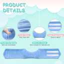 Torticollis Pillows for Infants - Neck Support Newborn Baby Carseat Head Positioner Toddler Plagiocephaly Cushion Traveling Sleep Correction Adjustable Soft Flannel (21.7" x 4.1" x 1.6“)