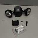 TOOWELL Battery Powered Flood Lights Outdoor with Remote - Security Lights Outdoor Motion Sensor IP65 Waterproof Wireless Flood Lights Outside for Garage Backyard Garden Patio Porch Stair (Black-1P)