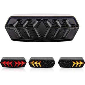 Motorcycle LED Integrated Tail Light Motorbike Rear light Compatible with Honda GROM MSX125/SF CB650F CBR650F CTX700N (Black)  Enhanced Visibility for Urban Commute Rush Hour & Rainy Night Riding