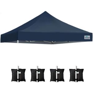 ONTHEWAY 10' x 10' Replacement Canopy Top for Pop Up Tent, Heavy Duty Waterproof Fabric with UV Protection, Instant Canopy Top Cover ONLY