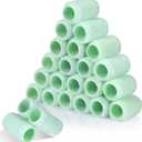 Gisafai 24 Pcs Paint Roller Covers Paint Rollers for Painting Walls Roller Paint Brush 3/8 Inch Nap Microfiber Roller Naps House Painting Supplies Paint Roller Kit for Walls Ceilings (Green,4 Inch)