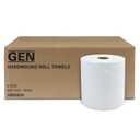 GEN 1820 Hardwound Roll Towels, White, 8" x 800 ft (Case of 6)