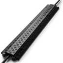 Pyle Durable Cable Protection Ramp Cover - Supports 11000lbs Single Channel Heavy Duty Hose and Cord Track Floor Protection, 39.4 x 5.11 x 0.78 Cable Concealer for Indoor Outdoor Use