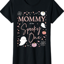 Mommy of the Spooky One Girl First Birthday Pink Halloween T-Shirt, L