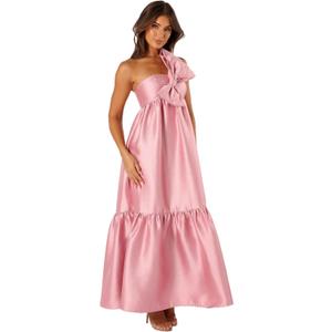 Petal & Pup Women's Betina Bow Front Maxi Dress, Dusty Rose, S