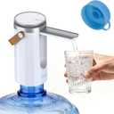 Myvision Water Dispenser for 5 Gallon Bottle, Portable USB Charging Electric Water Pump, Drinking Water Jug Pump for Home, Kitchen, Living Room, Office, Camping, Universal for 3-5 Gallon (Pro)