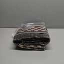 Small Bedroom Area Rug 3x5 Checkered Area Rug for Living Room Nursery Non Slip Kitchen Throw Carpet Low Pile Modern Bordered Rugs Washable Bathroom Mat Soft Brown Rugs for Laundry Entryway, Black