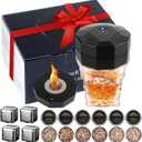 Electric Whiskey Smoker Kit with 6 Wood Chips, Electric Cocktail Smoker Kit Built-in Lighter, No Butane Needed, Gifts for Christmas, Gifts for Men, Dad, Husband