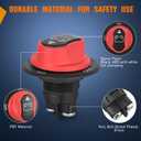 Nilight Battery Disconnect Switch 50A Master Disconnect Isolator 12V-48V On Off Power Cutoff Switch Waterproof Heavy Duty for Marine Boat Car RV ATV UTV Yacht, 