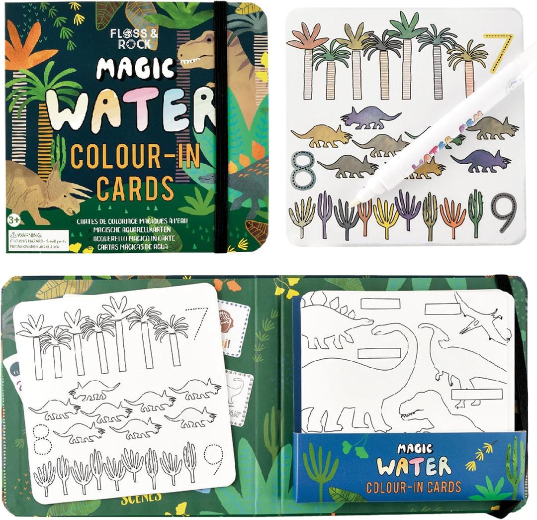 Floss & Rock 41P3647 Dino Water Pen and Cards