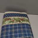 GarveeHome 2x8 Christmas Runner Rug for Hallway: Machine Washable Christmas Runner Rugs for Kitchen with Non-Slip Backing, Hallway Entryway Washable Mat, Soft Low Pile Non-Slip Bathroom Mat 2*8ft Blue