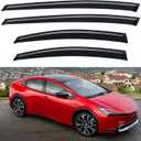 Window Visors Rain Guards for 2023 2024 2025 2026 Toyota Prius & Prius Prime, Out-Channel Window Vent Wind Deflectors Visors Shades