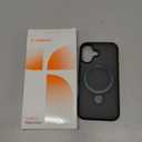 TORRAS Magnetic for iPhone 16 Case with Stand, Built-in Stand Compatible with MagSafe, 3X Military-Grade Protection, Translucent Slim Phone Case for iPhone 16 6.1'', Matte Black